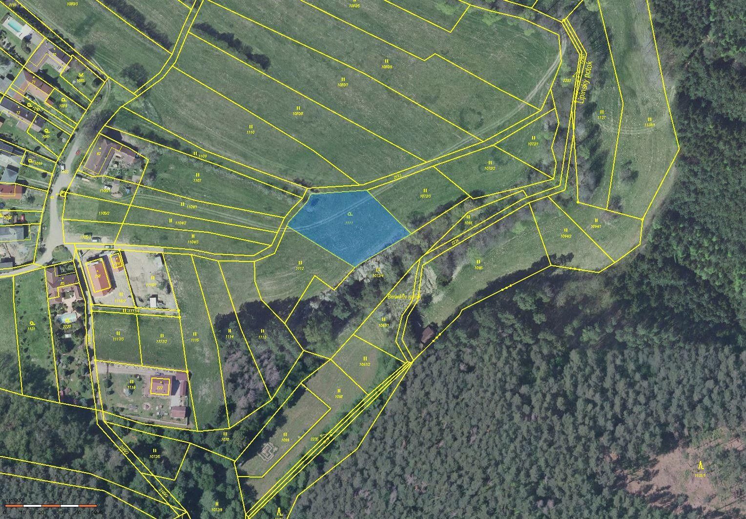 Zahrady, Lipiny u Radošovic, 1 633 m² - 1