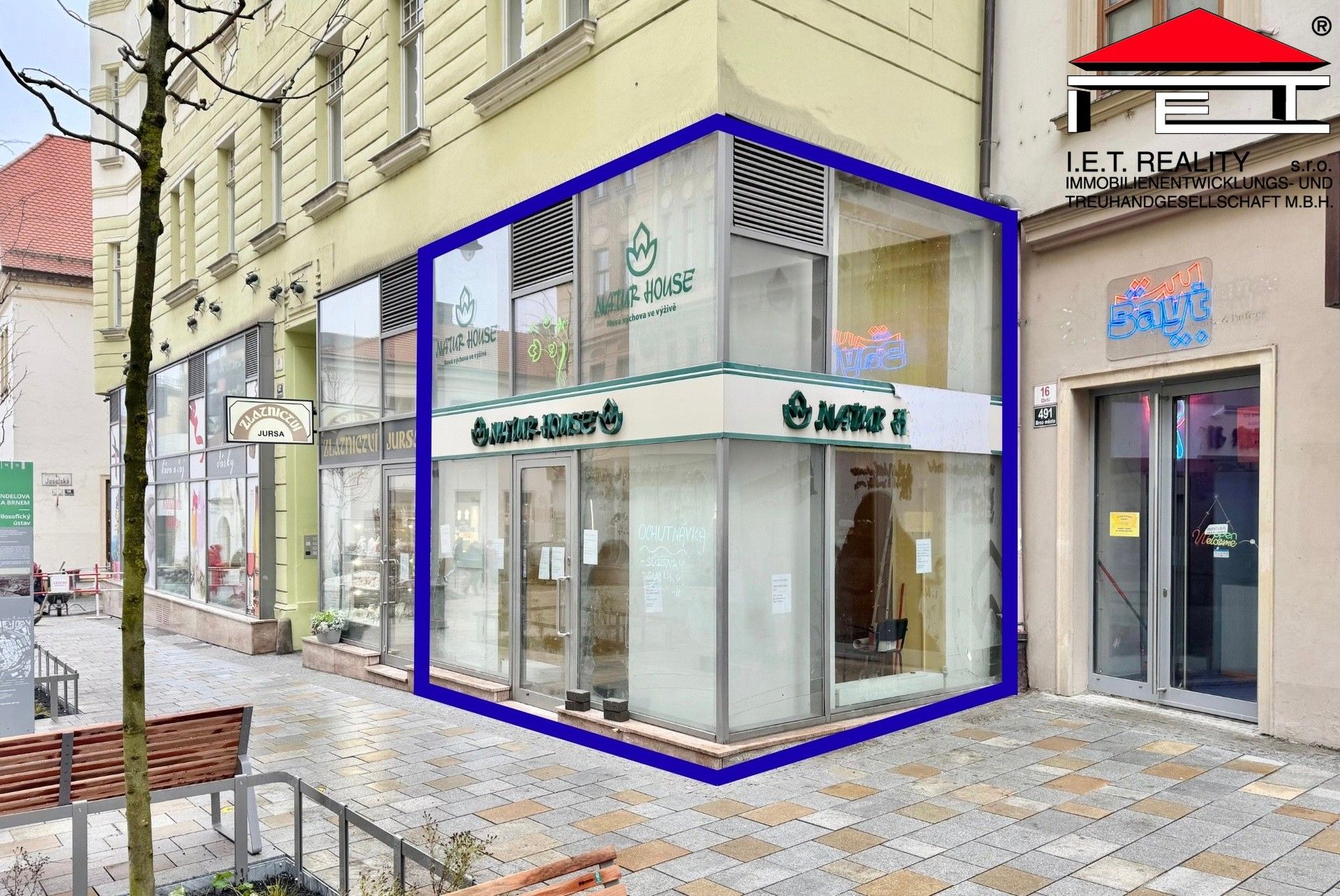 Obchodní prostory, Orlí, Brno, 81 m²