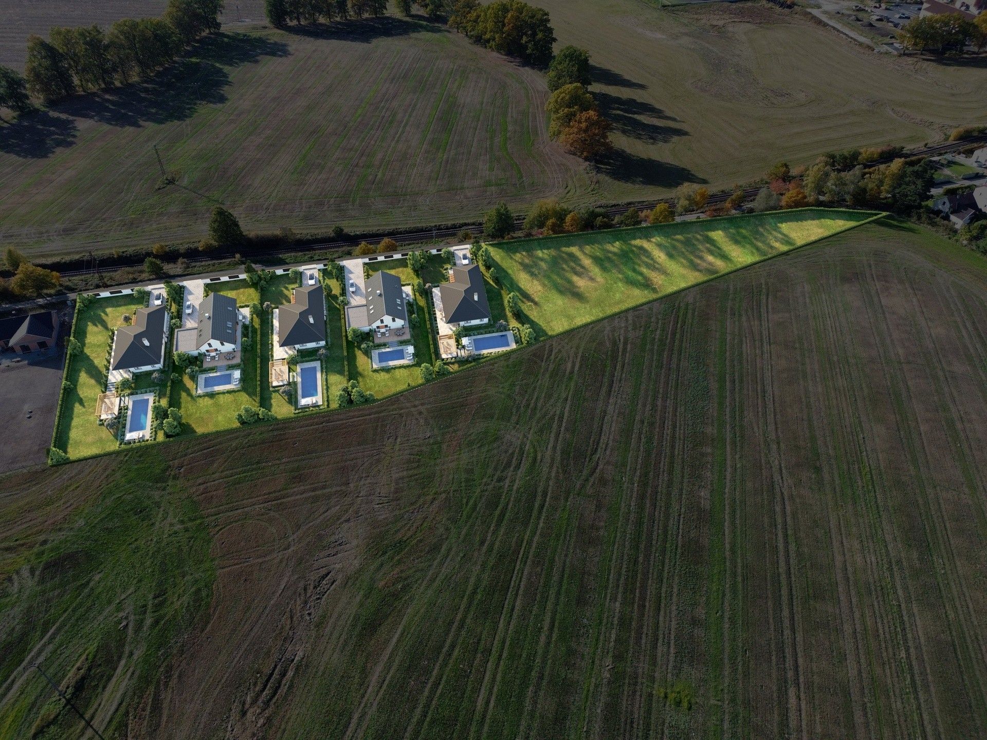 Pozemky pro bydlení, U trati, Bor