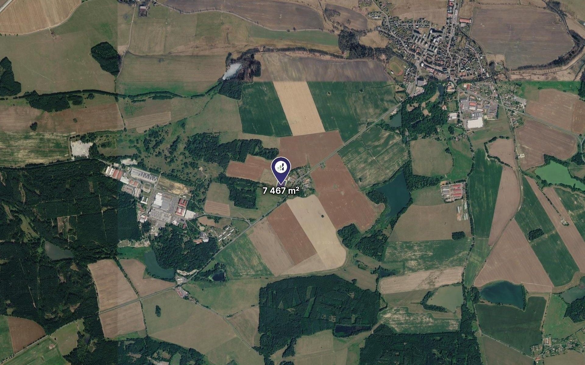 Zemědělské pozemky, Bor, 7 467 m² - 2