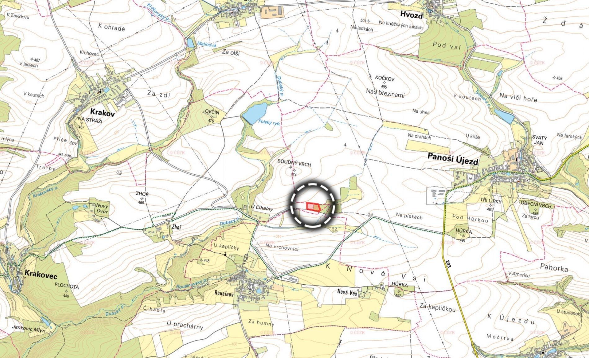 Prodej zemědělský pozemek - Krakovec