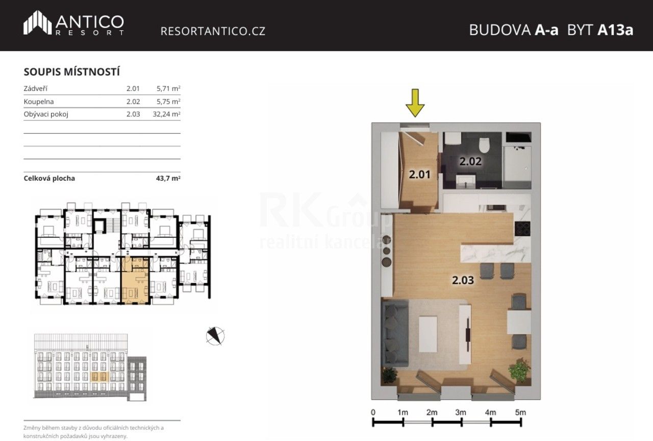Prodej byt 1+kk - Zborovská, Český Brod, 44 m²