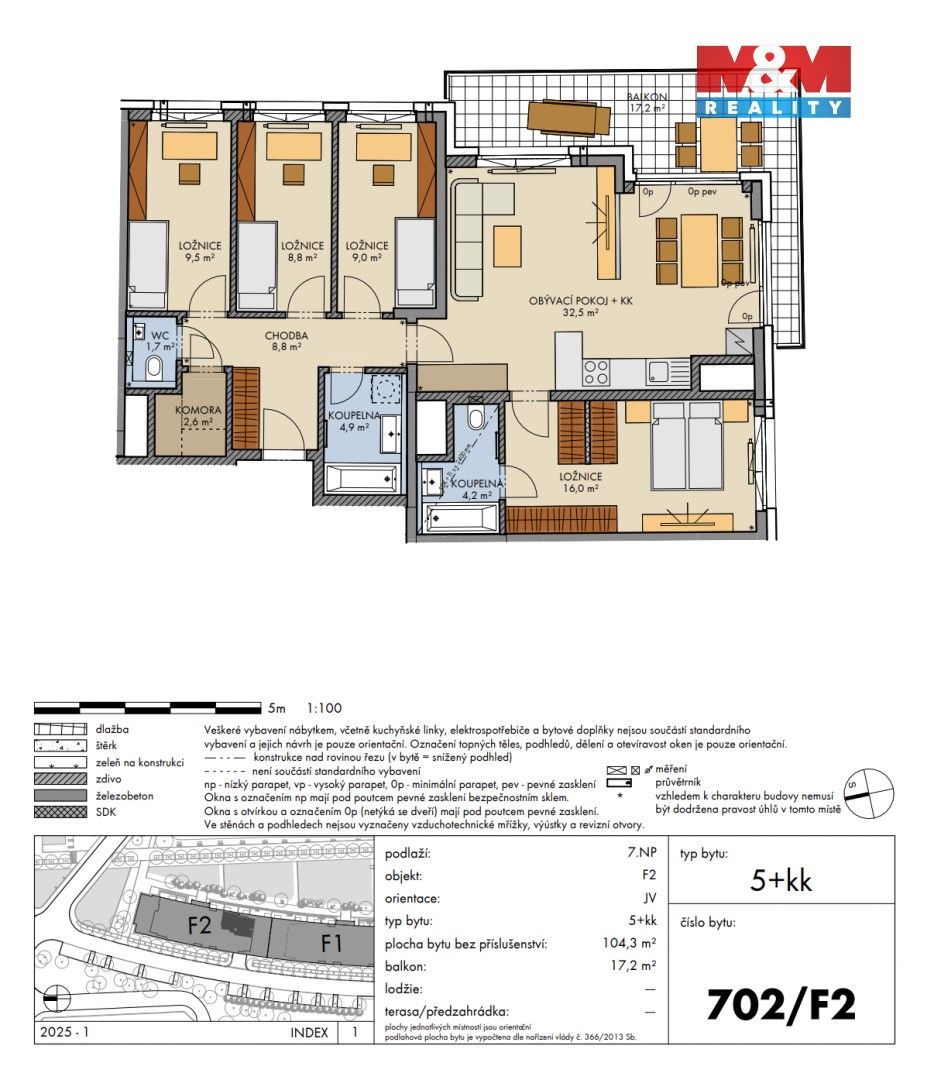 Prodej byt 5+kk - Bartůňkova, Praha, 106 m²