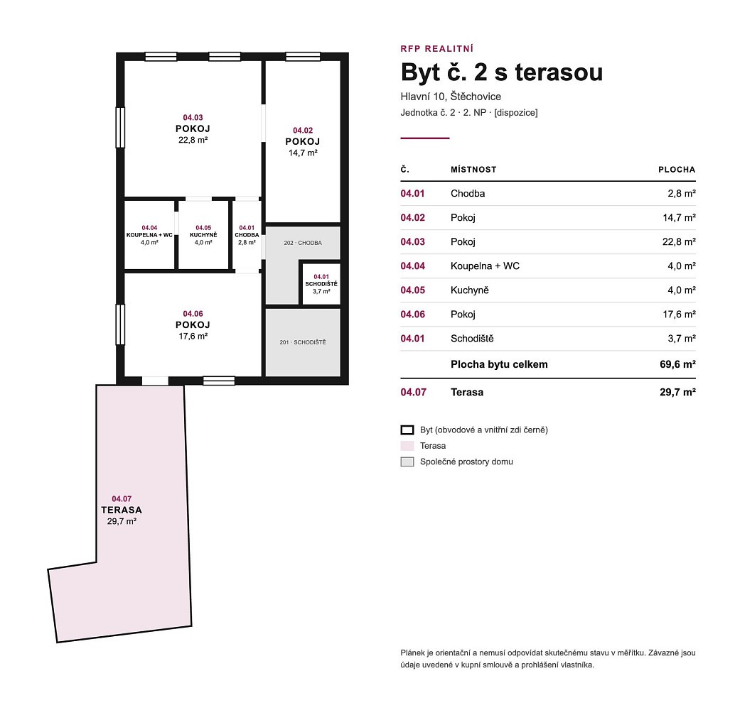Prodej byt 3+kk - Štěchovice, okres Praha-západ, 71 m² - 2