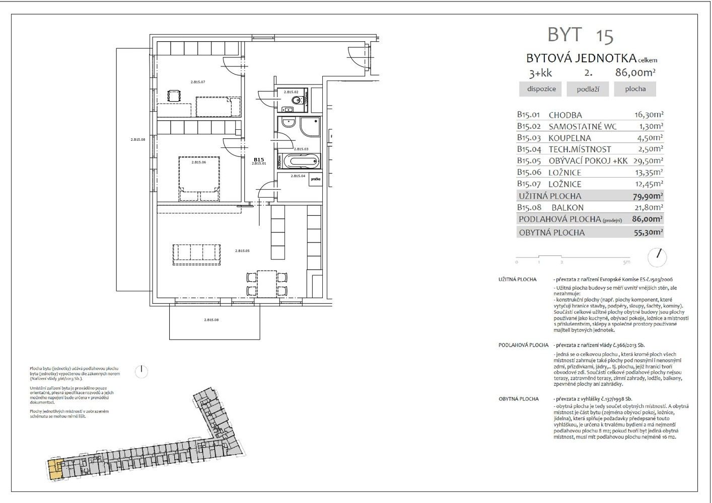 Byt 3+kk · 80 m² · Praha - Hostavice, okres Praha 14, Hlavní město Praha - 3