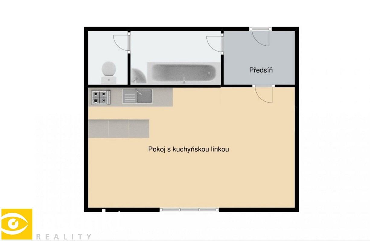 1+kk, Plzeň - Doudlevce, okres Plzeň-město, Plzeňský kraj, 20 m² - 2