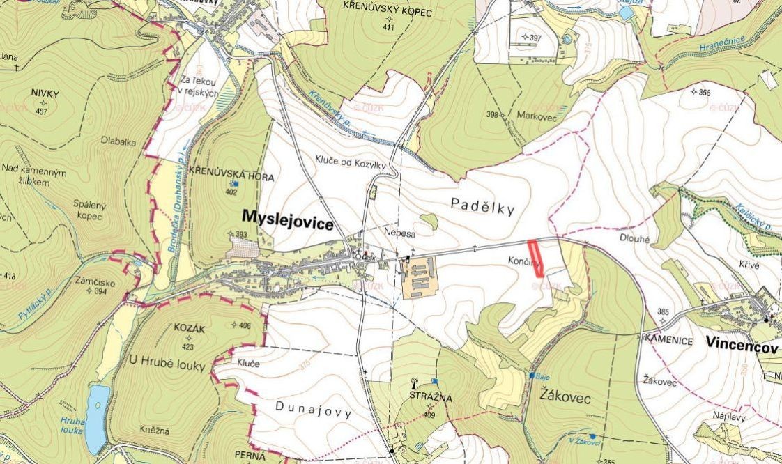 Prodej zemědělský pozemek - Myslejovice - 2