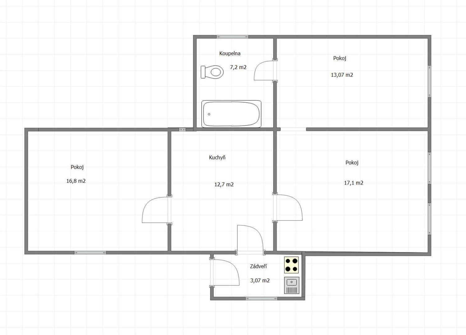 Prodej chalupa - Předbořice, Černíny, 135 m²