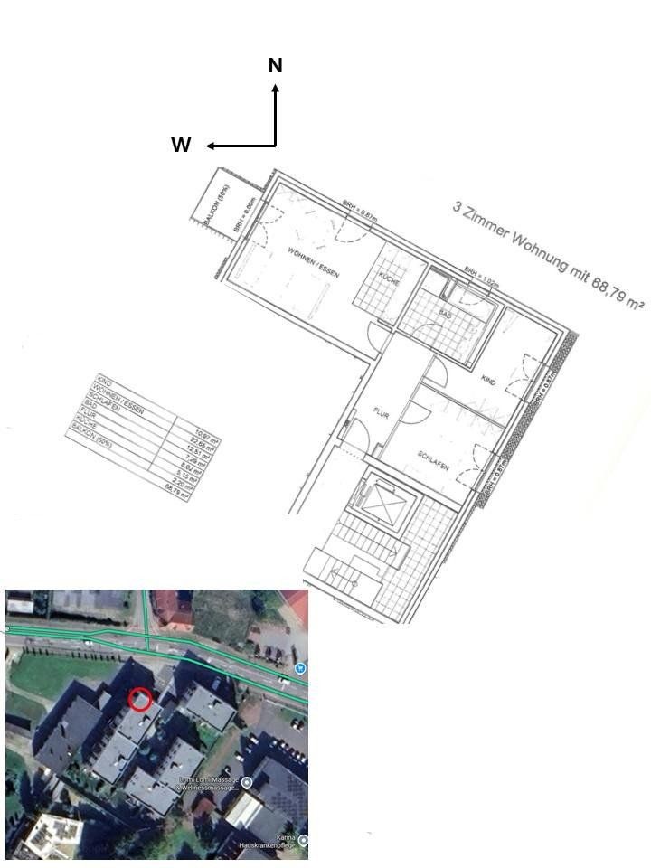 3+1, Berliner Str. 109B, , Braniborsko, 69 m² - 1