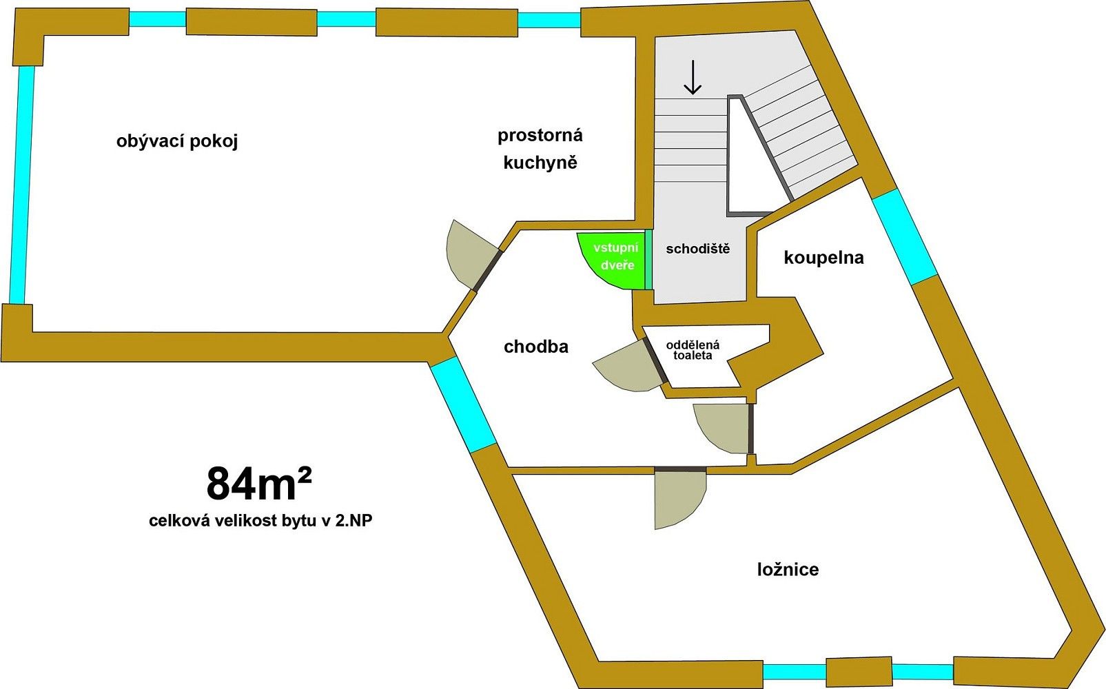 Byt 1+kk · 84 m² · Moravská, Litomyšl - Litomyšl-Město, okres Svitavy - 4