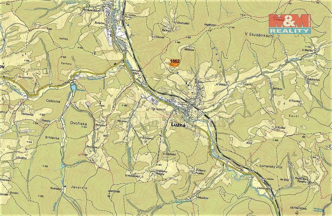 Prodej louka - Lužná, okres Vsetín, Zlínský kraj - 5