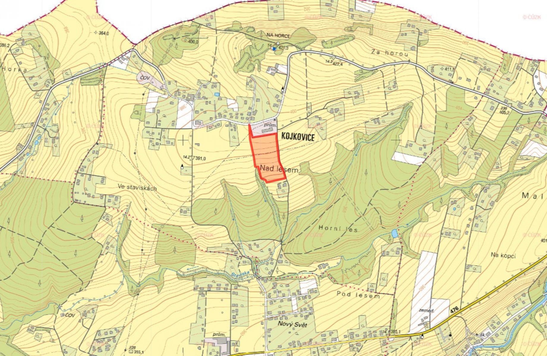 Prodej zemědělský pozemek - Kojkovice, Třinec