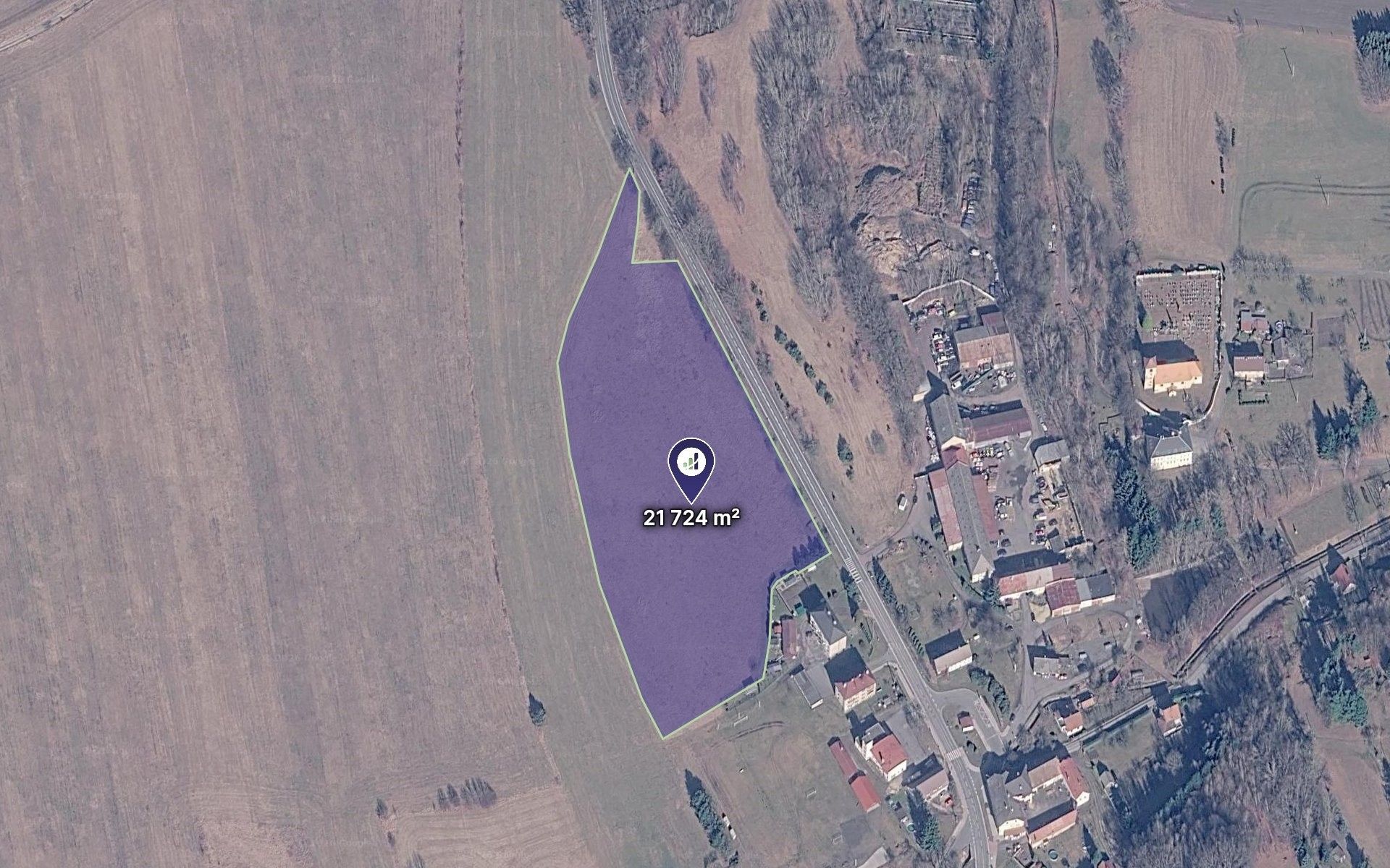 Pozemky pro bydlení, Pertoltice, 21 724 m² - 1