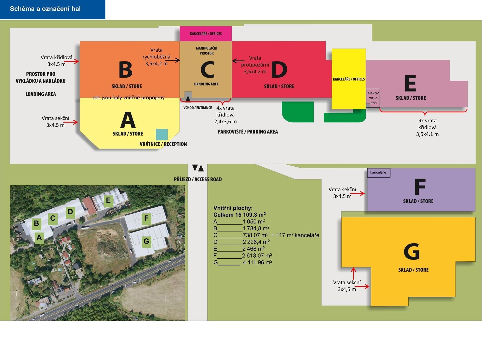 Pronájem sklad - Bílinská  , Teplice, 15 109 m² - 5