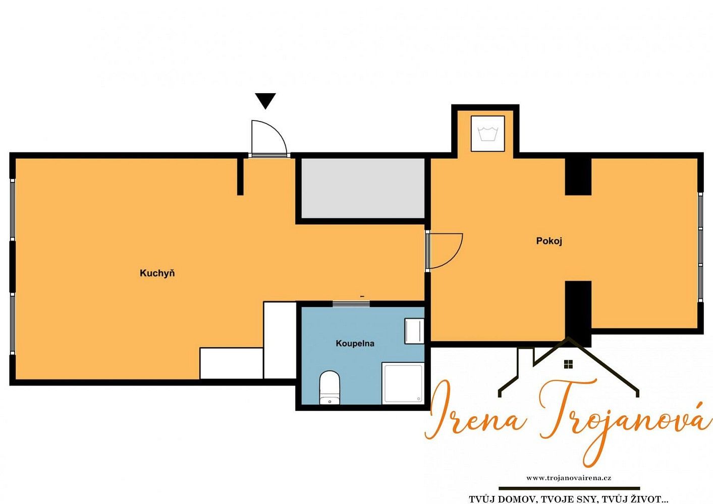 Byt 2+kk · 47 m² · Černoleská, Benešov - 2