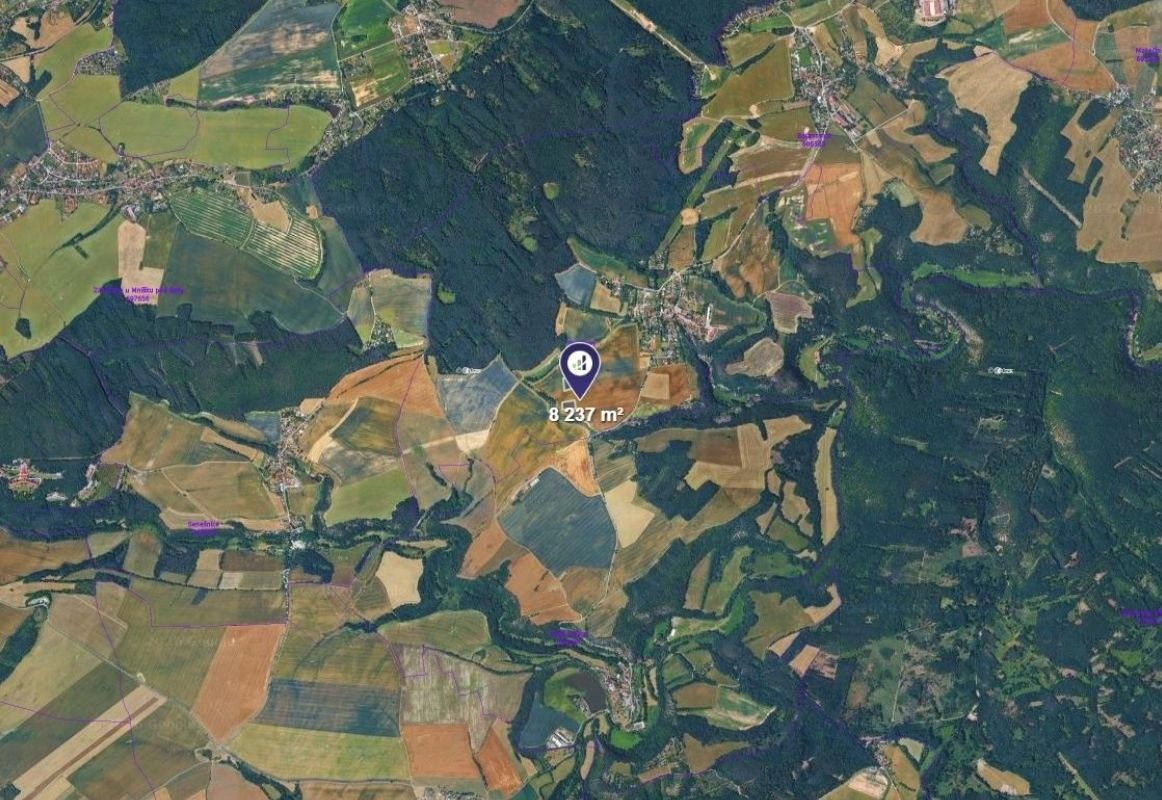 Zemědělské pozemky, Bratřínov, 8 237 m² - 2