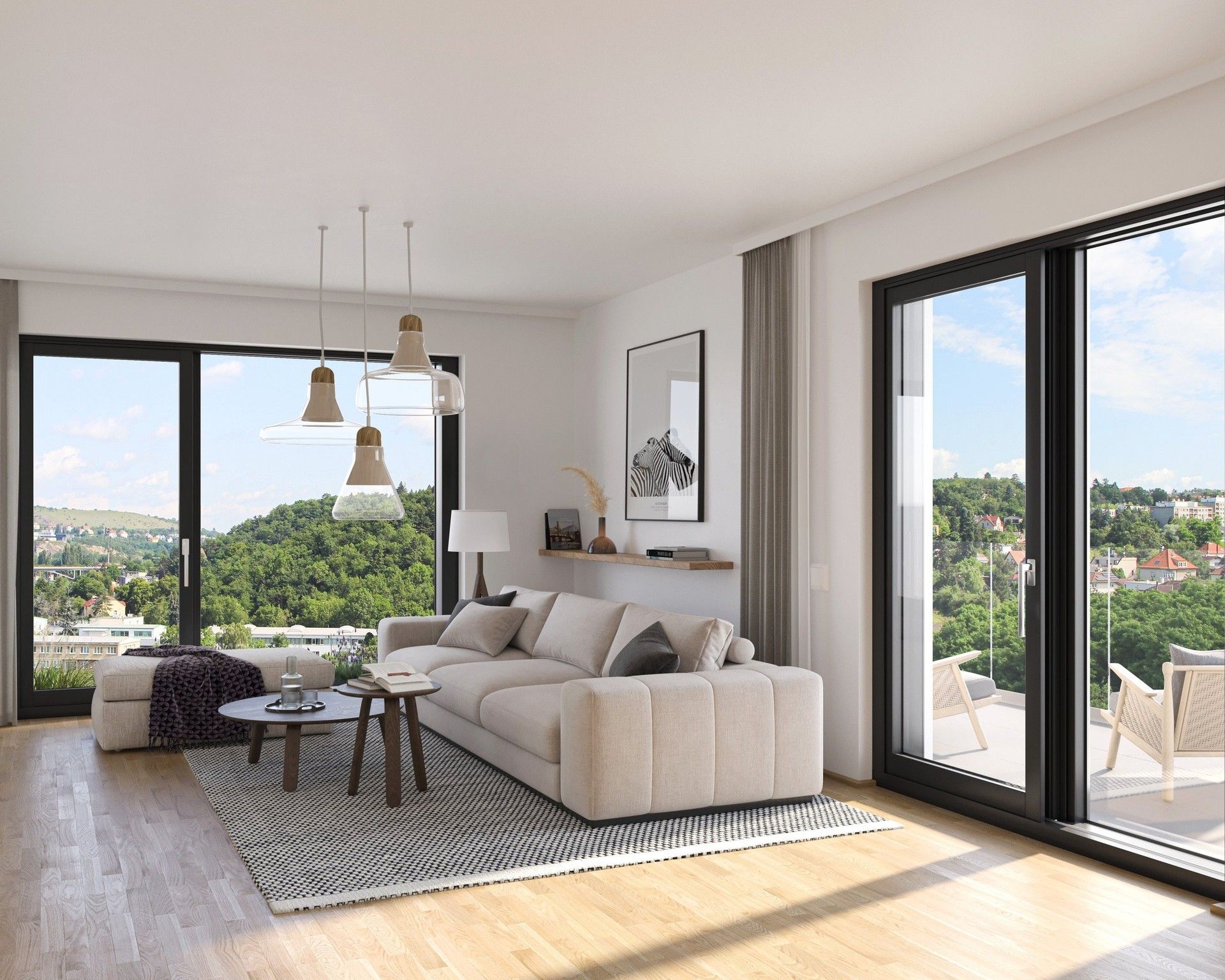 Byt 3+kk · 97 m² · Československého exilu, Praha - 3