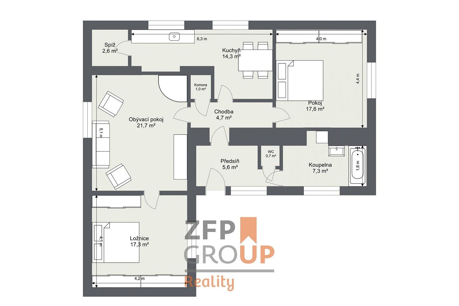 Rodinný dům · 93 m² · Malá Hraštice - Velká Hraštice, okres Příbram, Středočeský kraj - 3