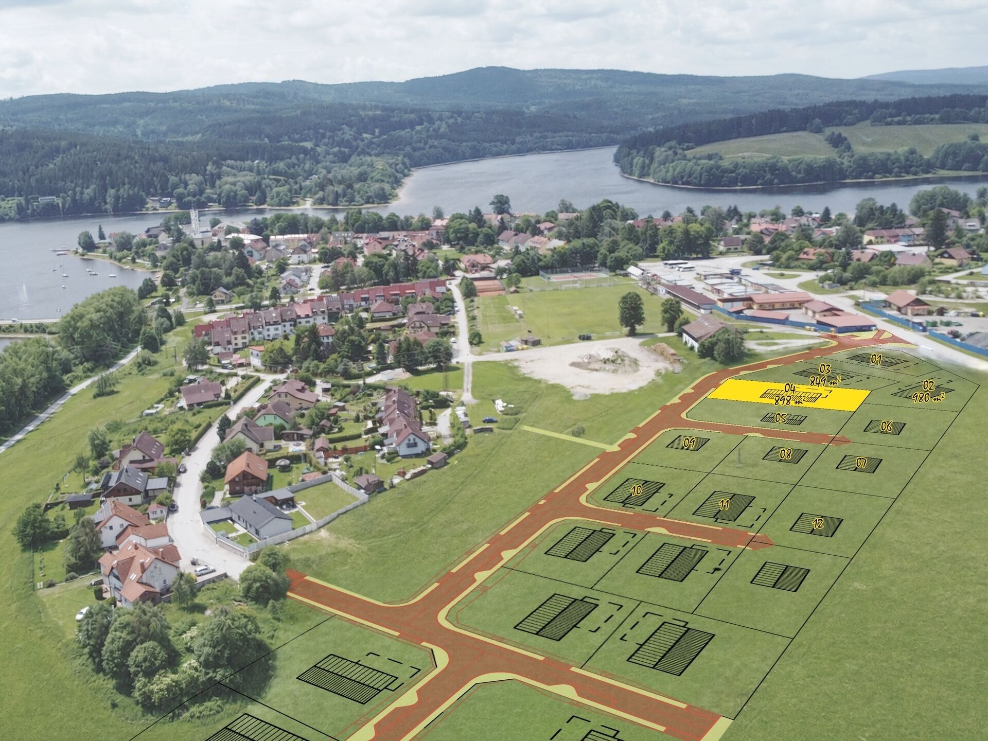 Pozemek pro bydlení · 849 m² · Frymburk - 3