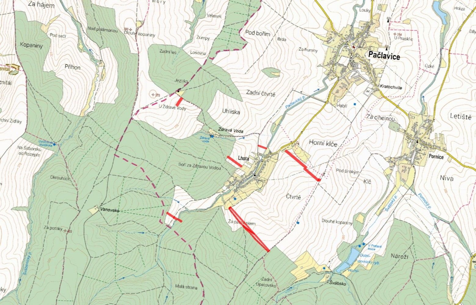 Prodej zemědělský pozemek - Pačlavice - Lhota, okres Kroměříž, Zlínský kraj - 5
