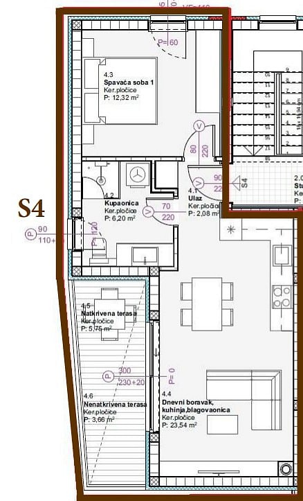 Byt · 50 m² · Vodice, Šibensko-kninska županija, Chorvatsko - 4
