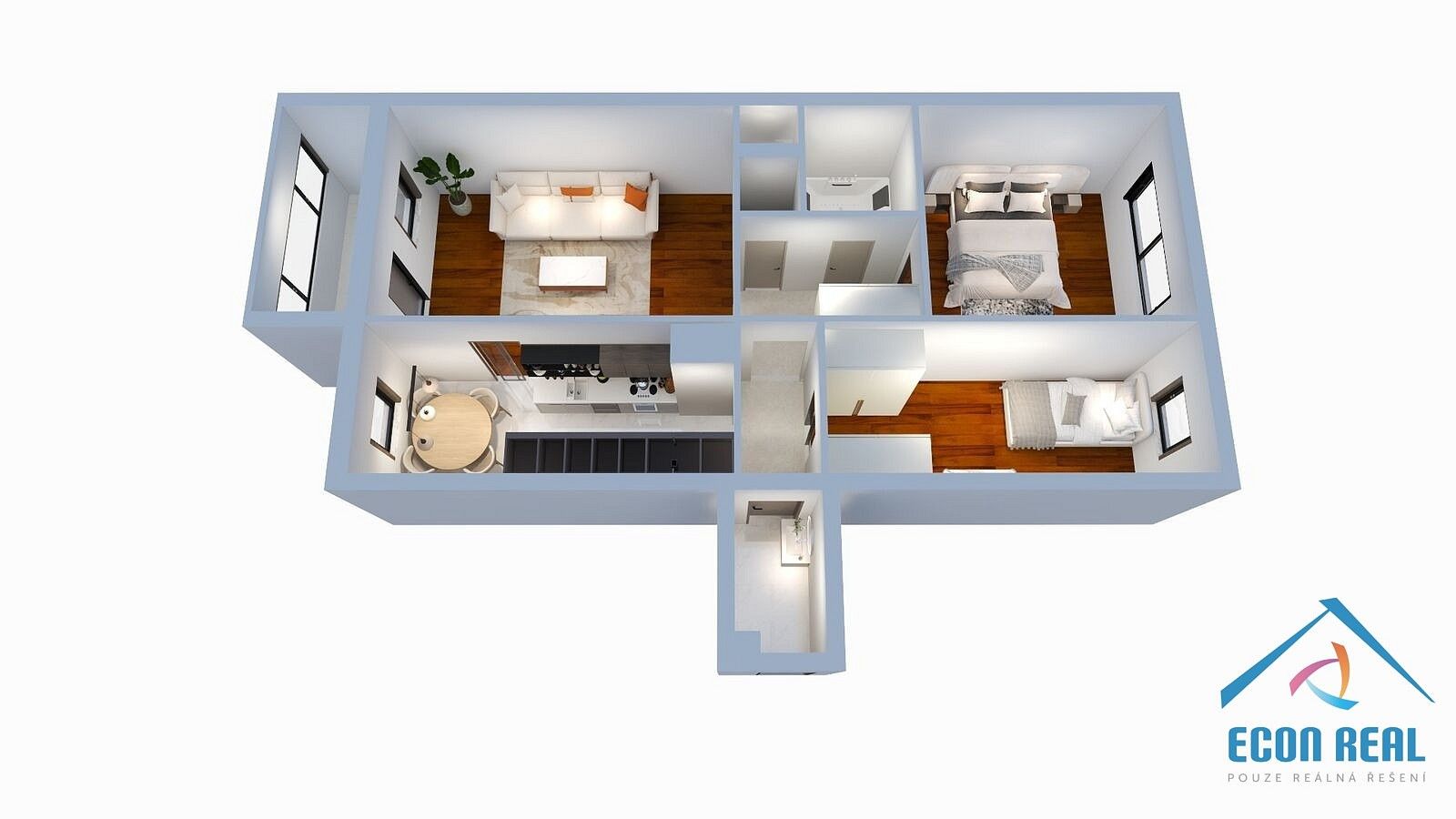 Prodej byt 3+1 - Hnězdenská, Praha 8 - Troja, 68 m² - 5