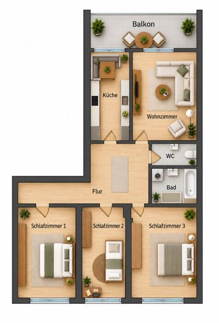 4+1, Längenfeldweg Murnau a. Staffelsee Murnau a. Staffelsee Bayern 82418, 91 m² - 2