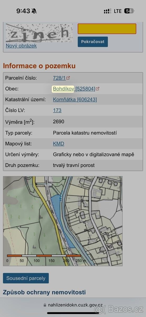 Pozemky pro bydlení, Rapotín, 788 14