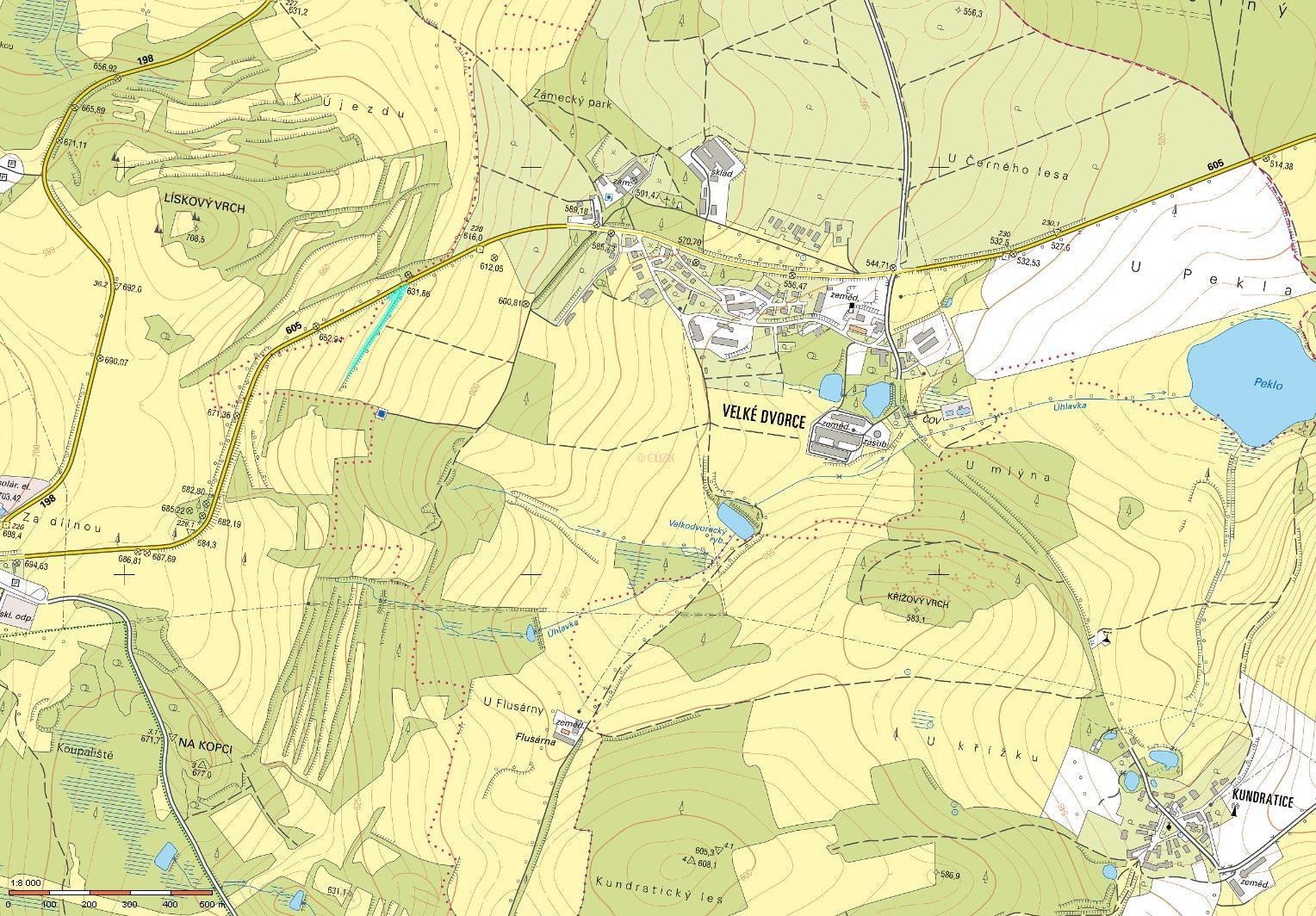 Prodej louka - Velké Dvorce, Přimda, 1 824 m²