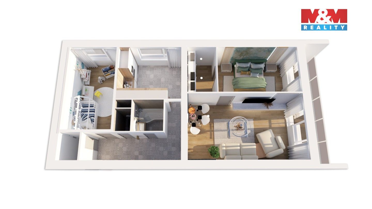 Prodej byt 3+1 - Fibichova, Chrudim, 71 m²