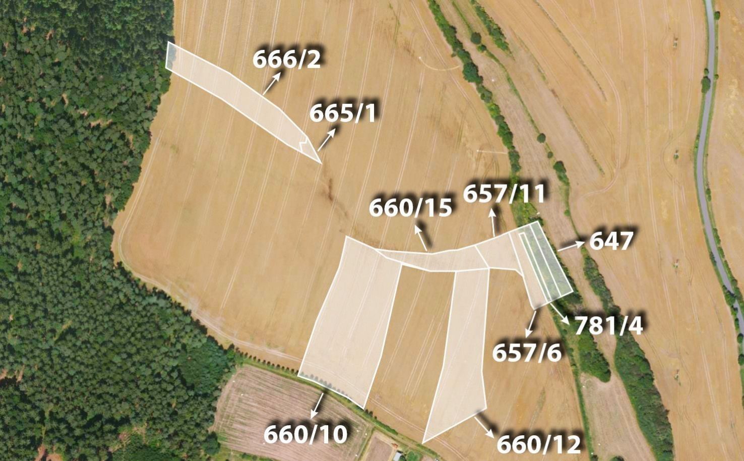 Prodej zemědělský pozemek - Oplany, 26 457 m²