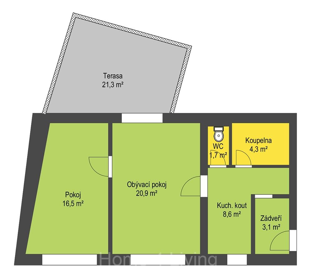 Pronájem byt 2+1 - Drnovská, Vyškov, 80 m²