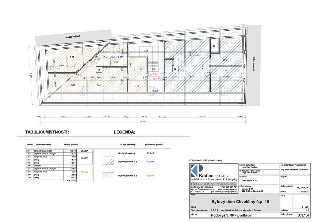 Prodej byt 3+kk - Chvalšiny, 67 m²