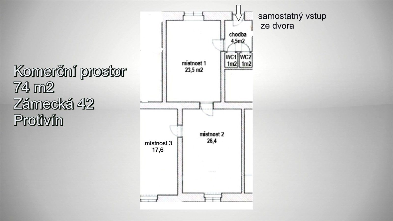 Kancelář · 74 m² · Zámecká 42, Protivín - 4