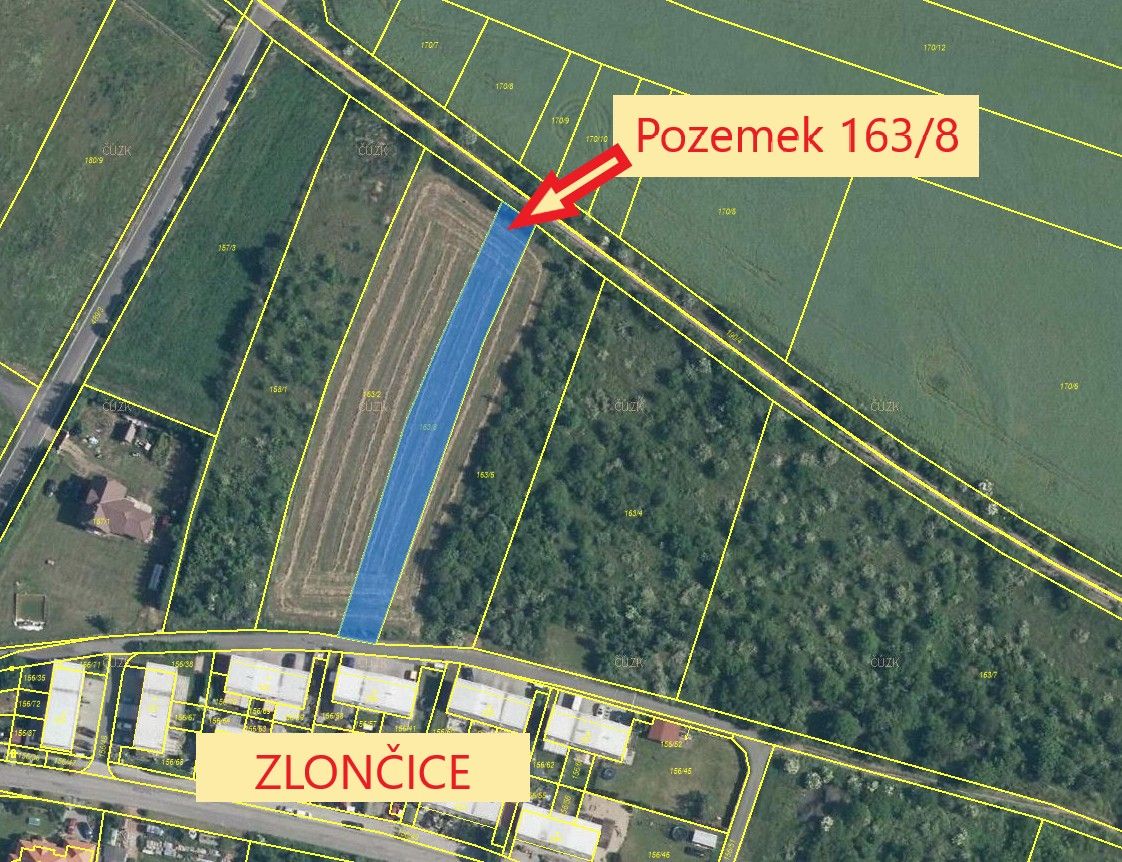 Zahrada · 1 358 m² · Zlončice - 3