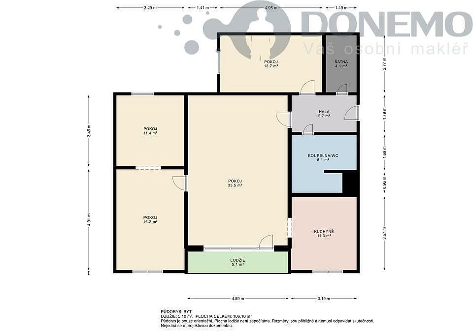 Byt 4+1 · 76 m² · Olomouc - Holice, Olomoucký kraj - 3