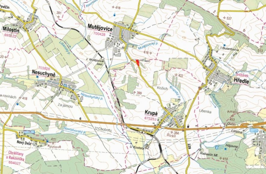 Zemědělské pozemky, Krupá - 2