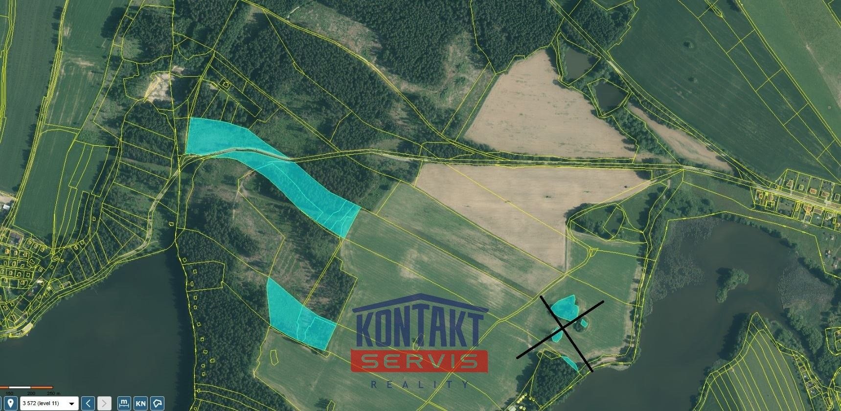 Lesy, Vlčice, Střížovice