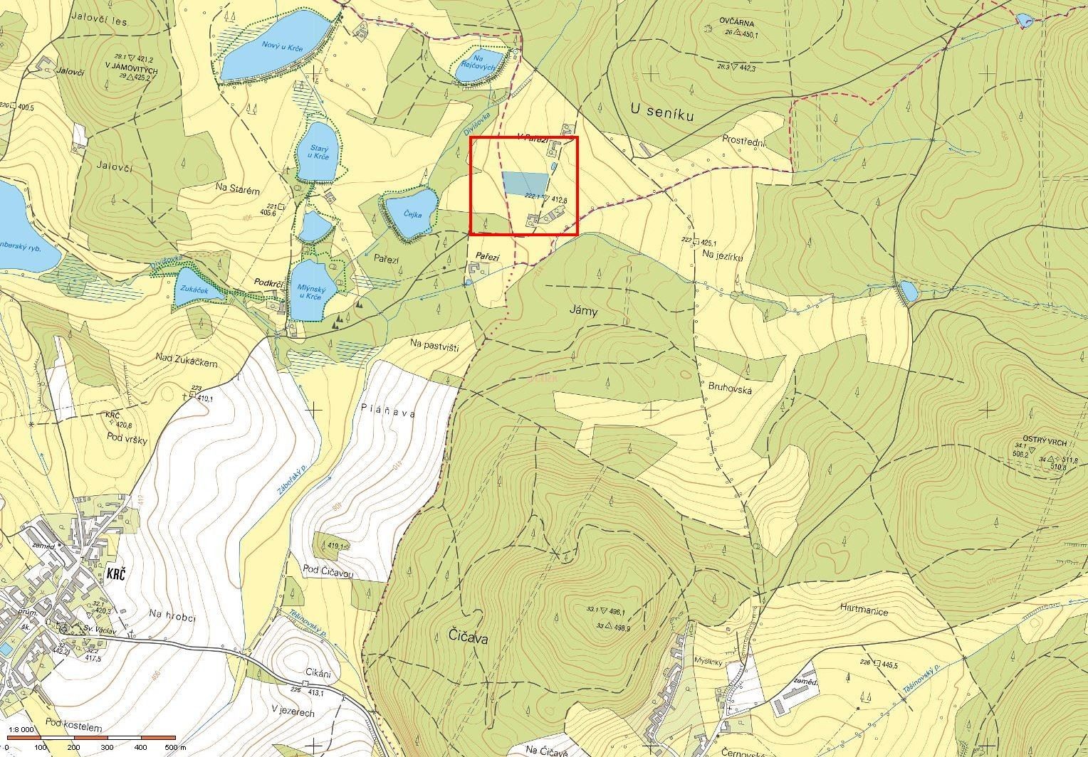 Zahrada · 8 519 m² · Žďárské Chalupy, Žďár - 4