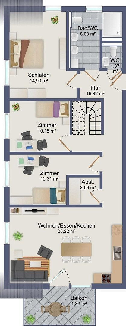 6+kk a více, Gäustraße 24, , Bádensko-Württembersko, 133 m² - 2
