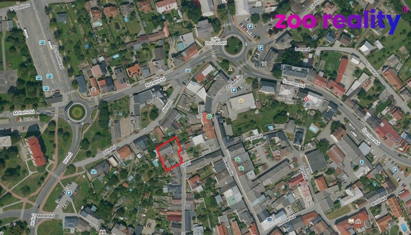 Prodej komerční pozemek - Uničov, 826 m²