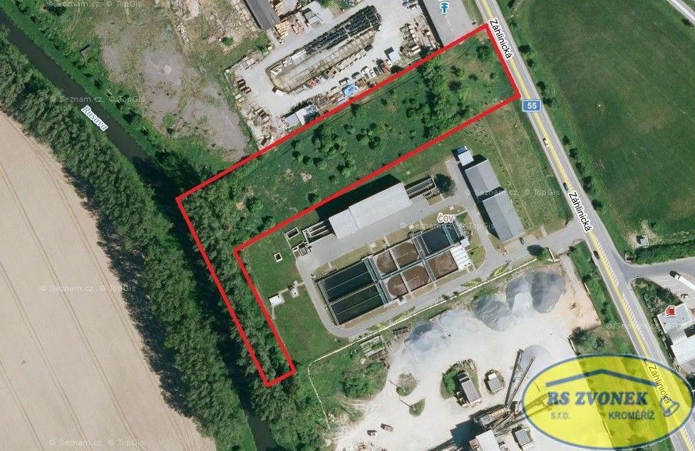 Prodej komerční pozemek - Hulín, 7 655 m²