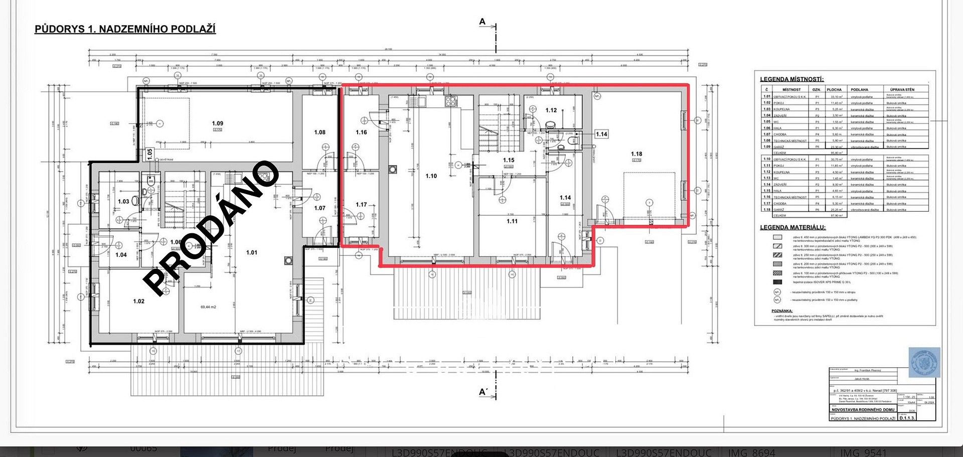 Rodinné domy, Živanice, okres Pardubice, 127 m² - 2