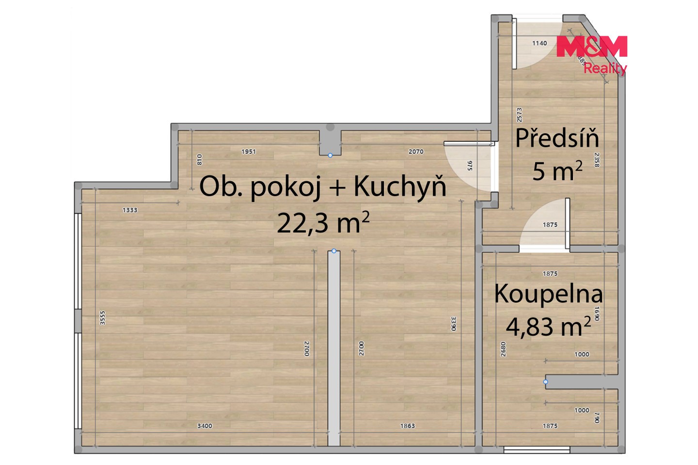 Byt 1+kk · 36 m² · Revoluční, Nýřany - 4