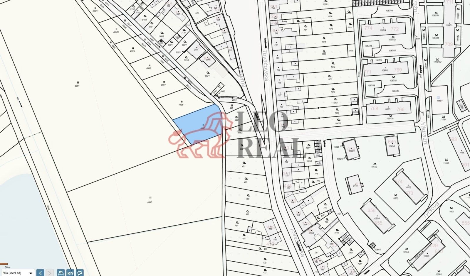Louka · 1 237 m² · Tovačovská, Chropyně - 3