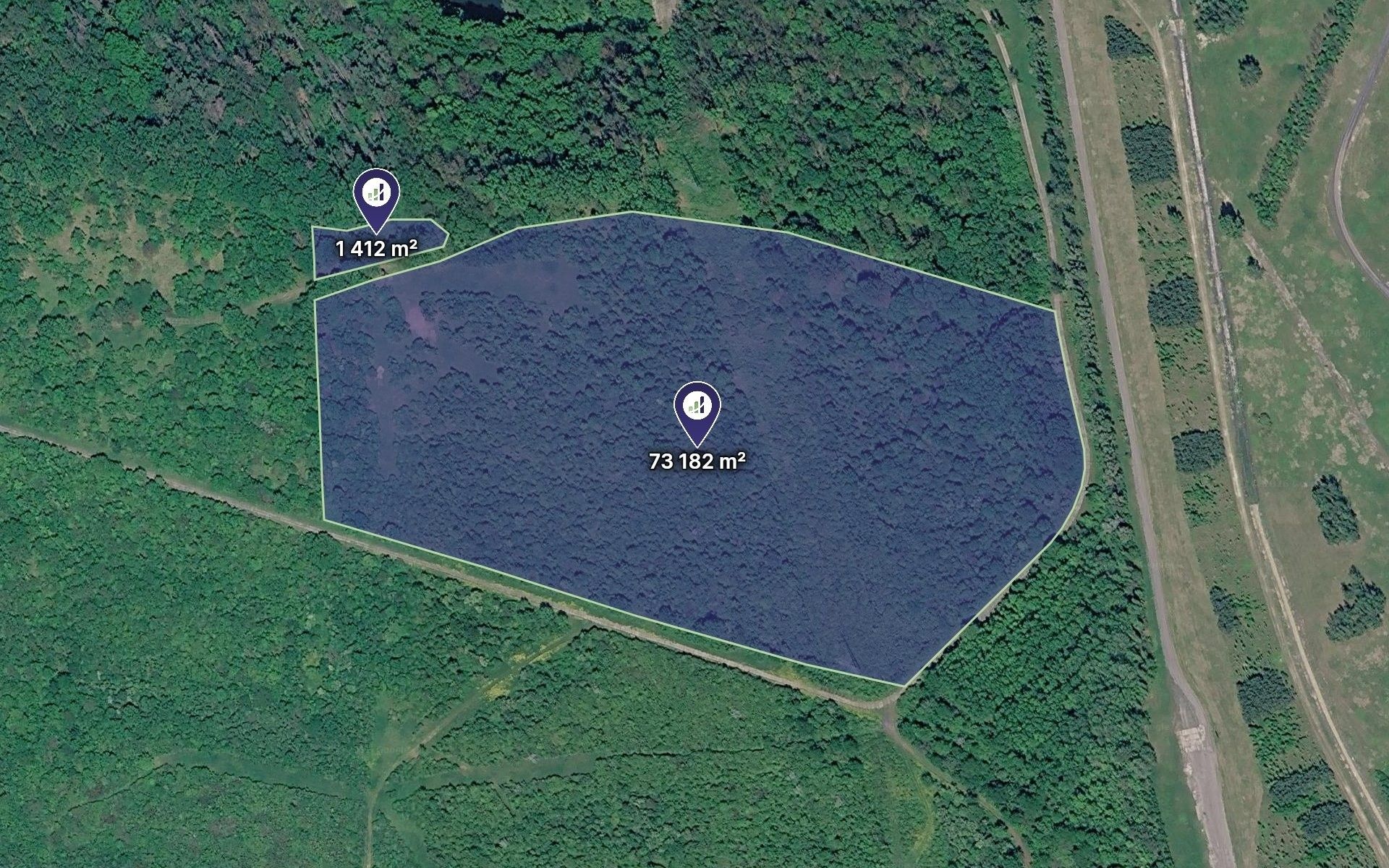 Zemědělský pozemek, 74 594 m²