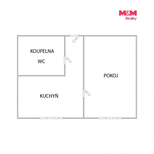 Pronájem byt 1+1 - Mládežnická, Jirkov, 39 m² - 5