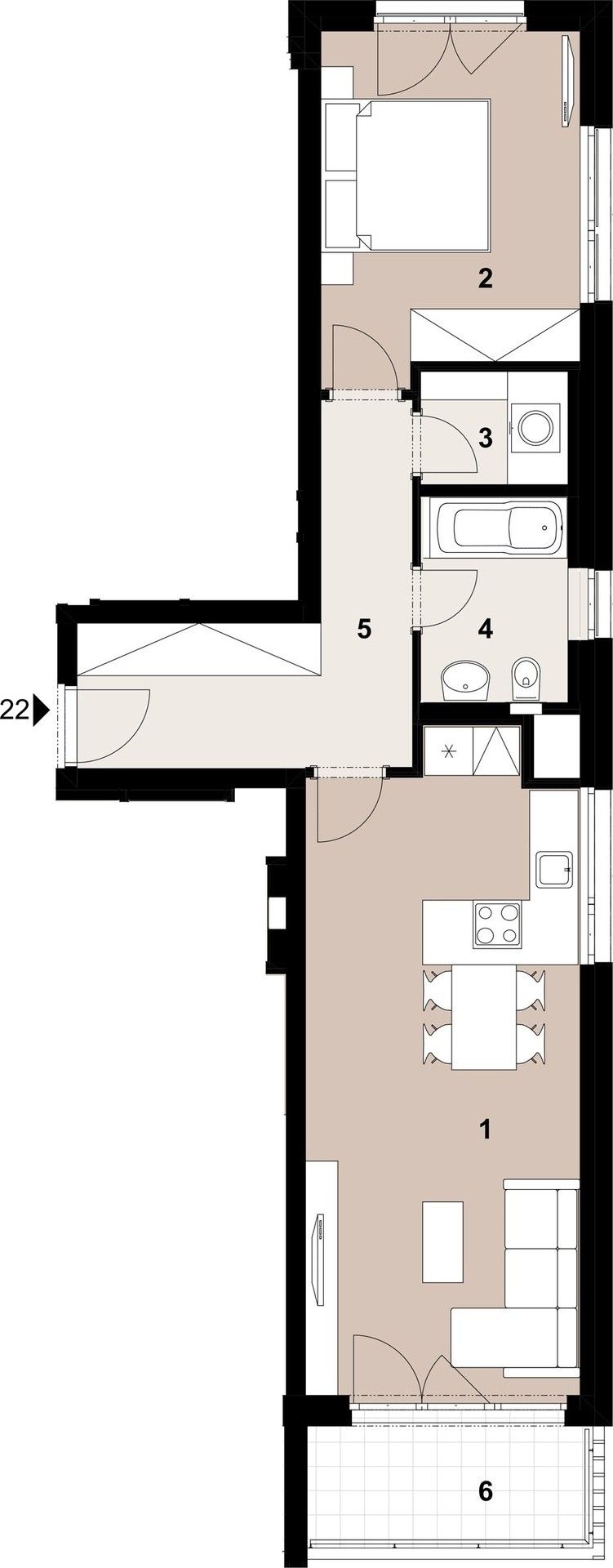 Prodej byt 2+kk - Makovská, Praha, 58 m²