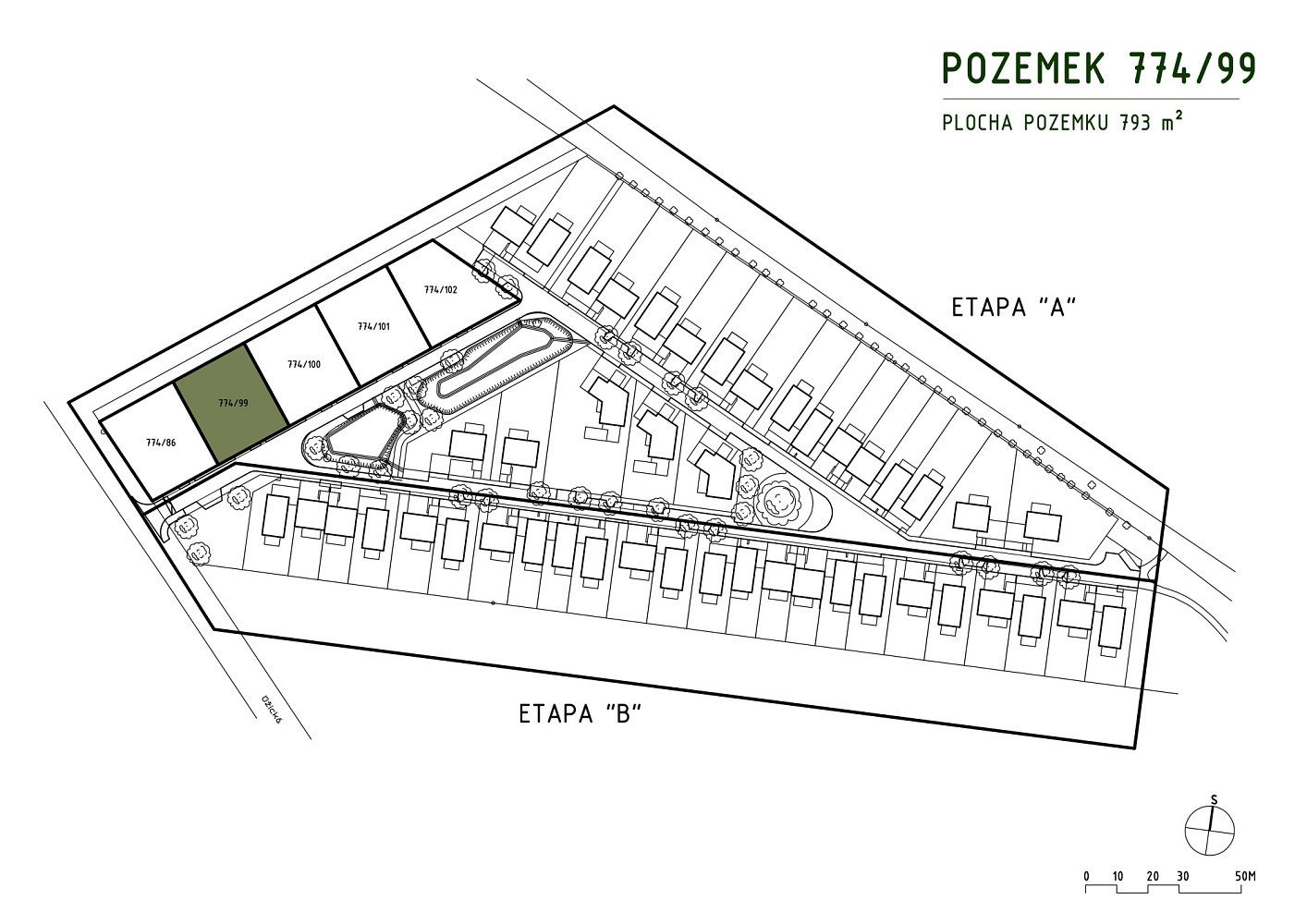 Pozemek pro bydlení, 793 m²