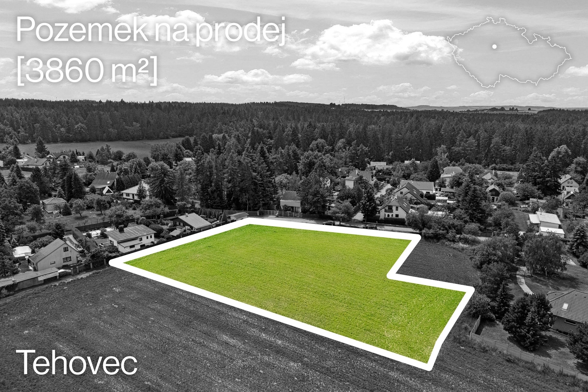 Pozemek pro bydlení · K Mýtu, Tehovec - 4